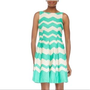 EUC Just Taylor Sleeveless Fit & Flare Plisse Midi Dress